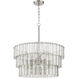 Museo 12 Light 29.5 inch Brushed Polished Nickel Pendant Ceiling Light