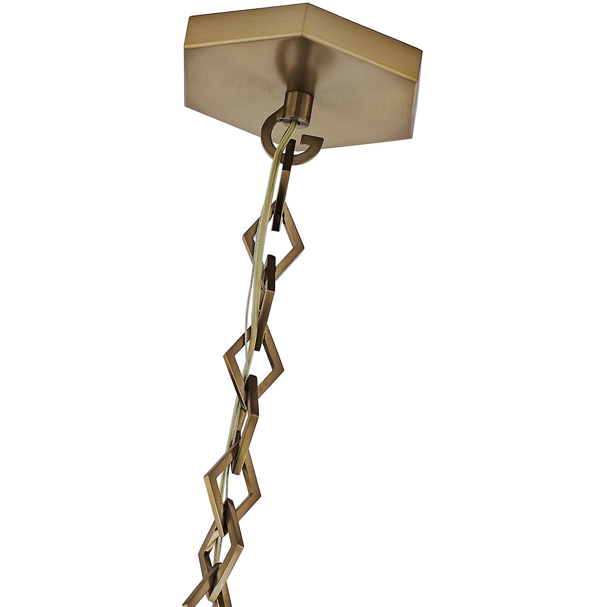 Bolsa 1 Light 8 inch Winter Brass Pendant Ceiling Light