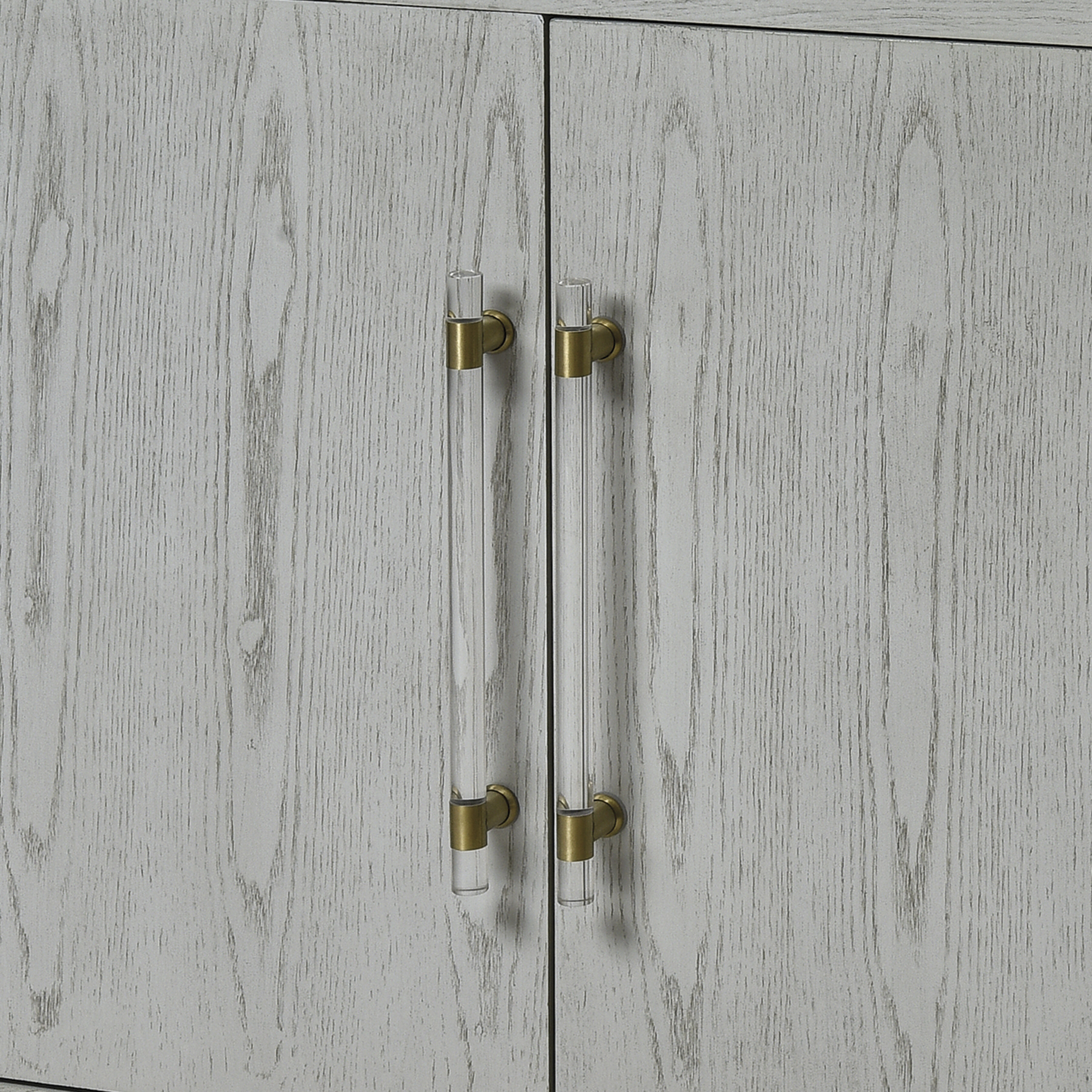 Geneva 68 inch Gray with Gold Media Console