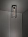 Caged 1 Light 6.69 inch White Marble Semi-Flush Mount Ceiling Light