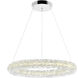 Arielle LED 17 inch Chrome Down Chandelier Ceiling Light