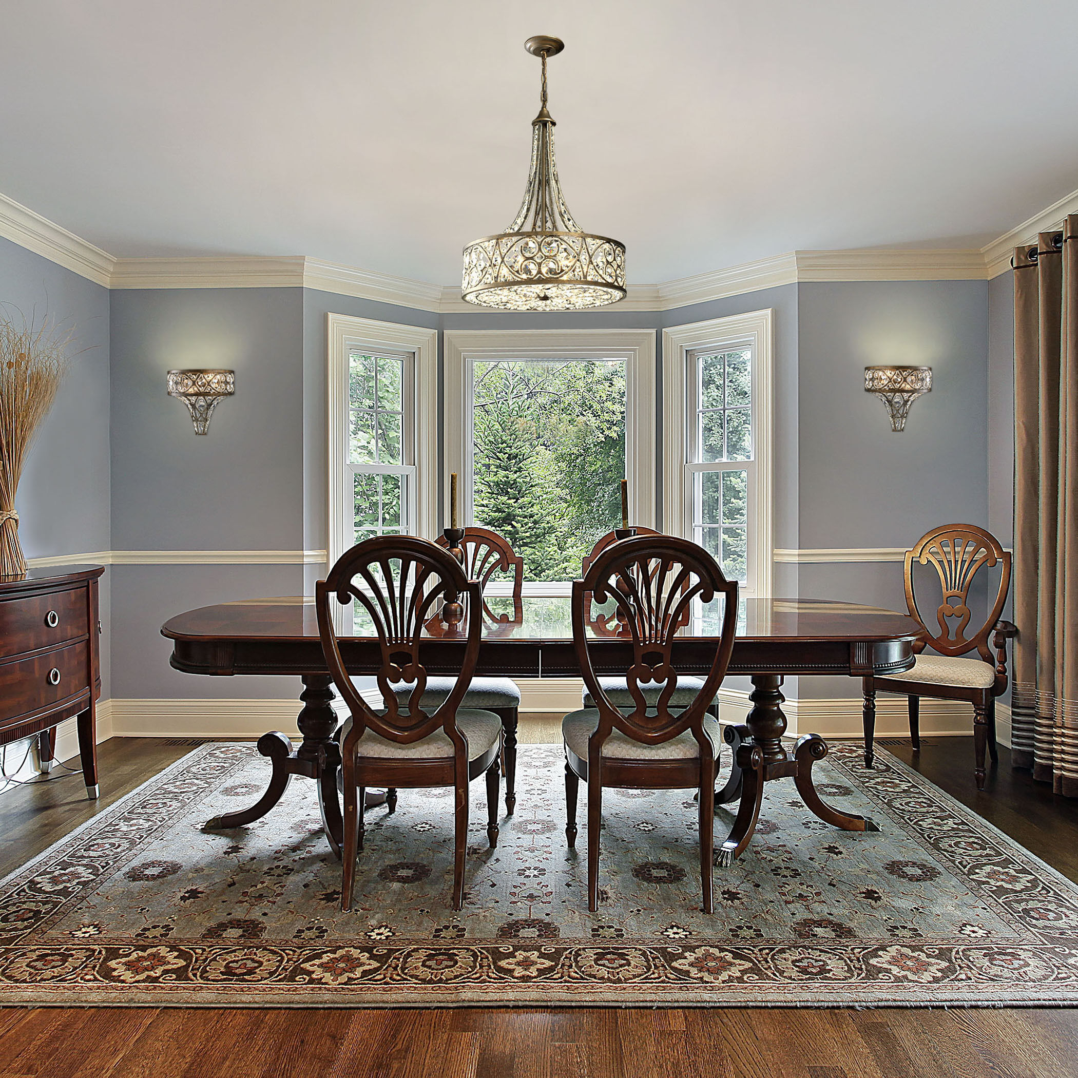 Amherst 2 Light 10.5 inch Antique Bronze Sconce Wall Light