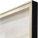 Earthbound I White and Gray and Neutral and Metallic Framed Art