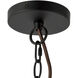 Alora Mood Faye 6 Light 24.13 inch Matte Black and Smoked Solid Glass Chandelier Ceiling Light in Smoked Glass