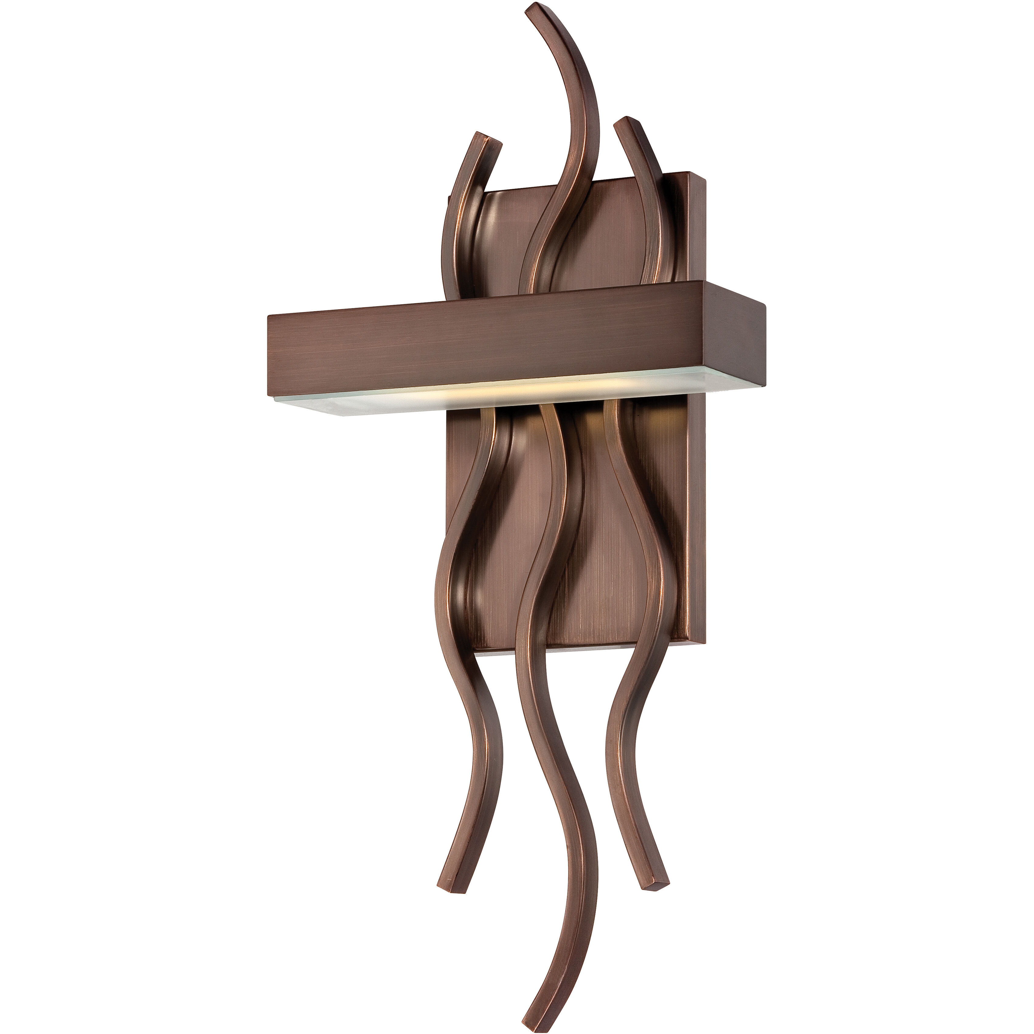 Wave LED 7.88 inch Hazel Bronze ADA Wall Sconce Wall Light