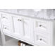 Metropolis 48 X 22 X 34 inch White Vanity Sink Set