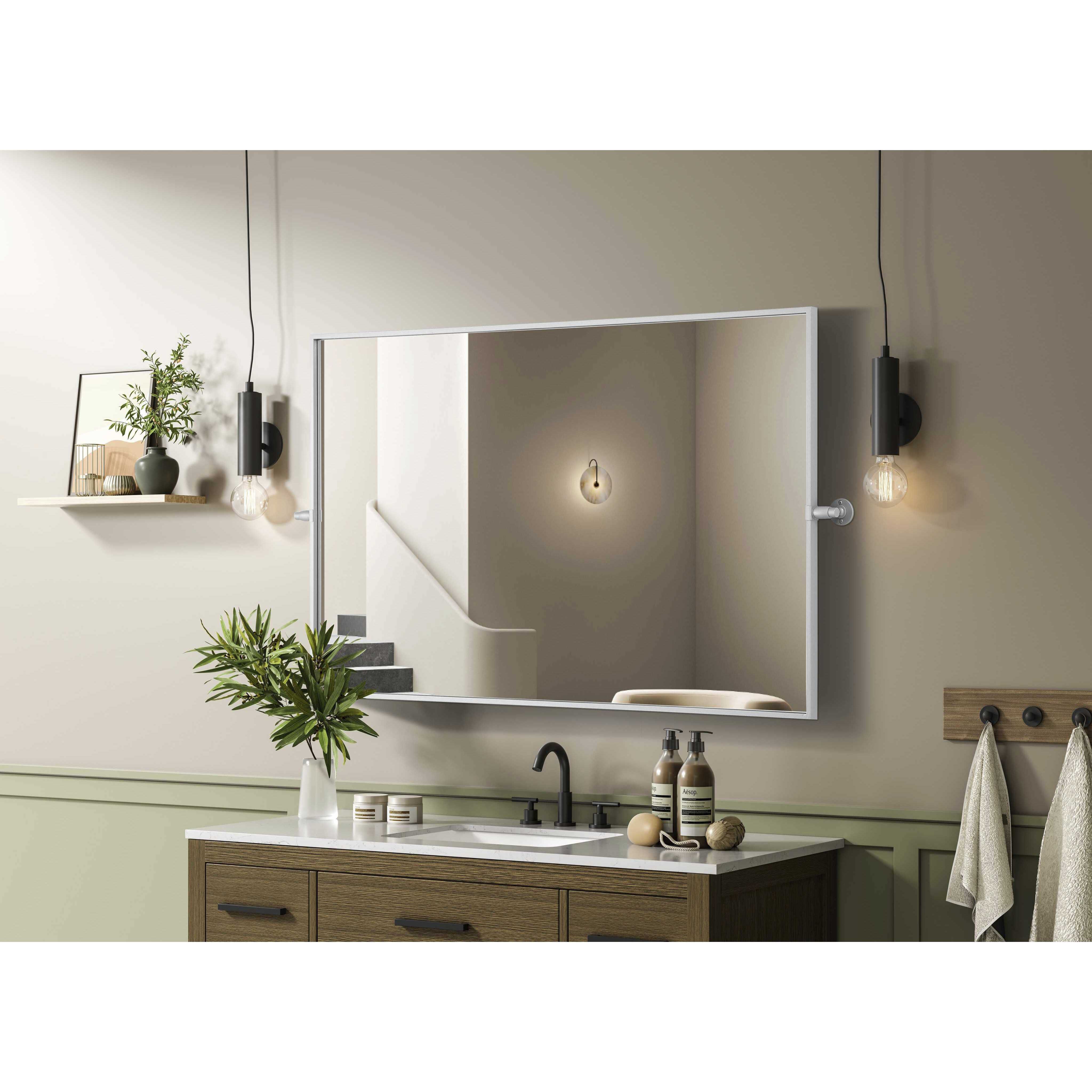 Amoura 48 X 30 inch Silver Mirror