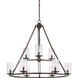 Buchanan 9 Light 33 inch Western Bronze Foyer Chandelier Ceiling Light