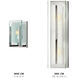 Latitude 2 Light 5.5 inch Chrome Vanity Light Wall Light
