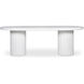 Eris 86.5 X 35.5 inch White Outdoor Dining Table
