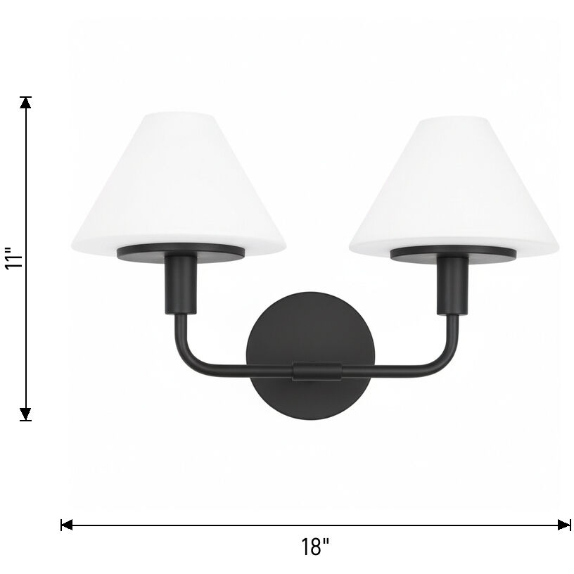 Mendota 2 Light 18 inch Satin Brass Sconce Wall Light, Medium