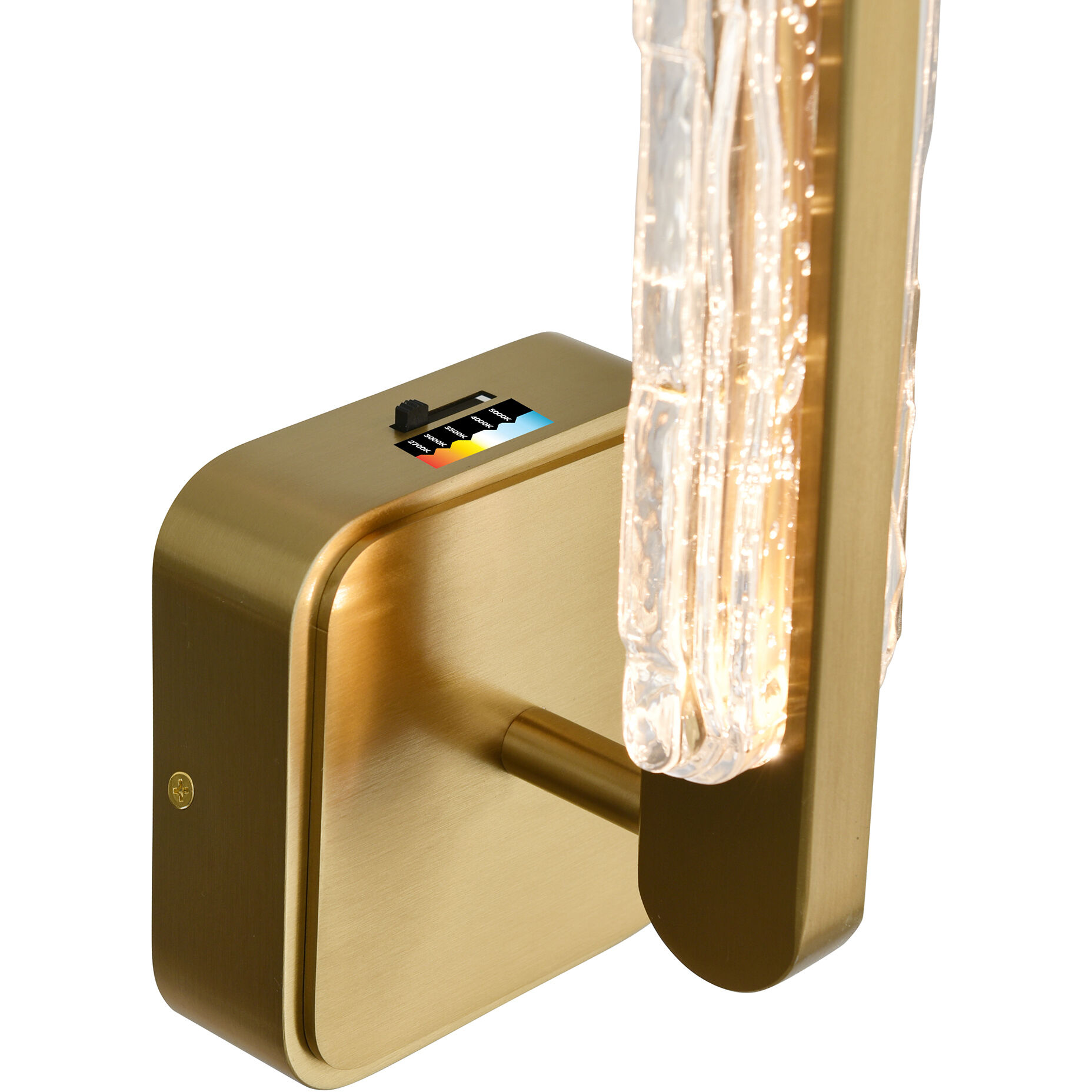 Curva LED 4.7 inch Brass Wall Light