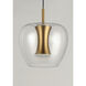 Newton LED 8.75 inch Black and Gold Multi-Light Pendant Ceiling Light