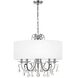 Othello 5 Light 24 inch Polished Chrome Chandelier Ceiling Light in Clear Hand Cut
