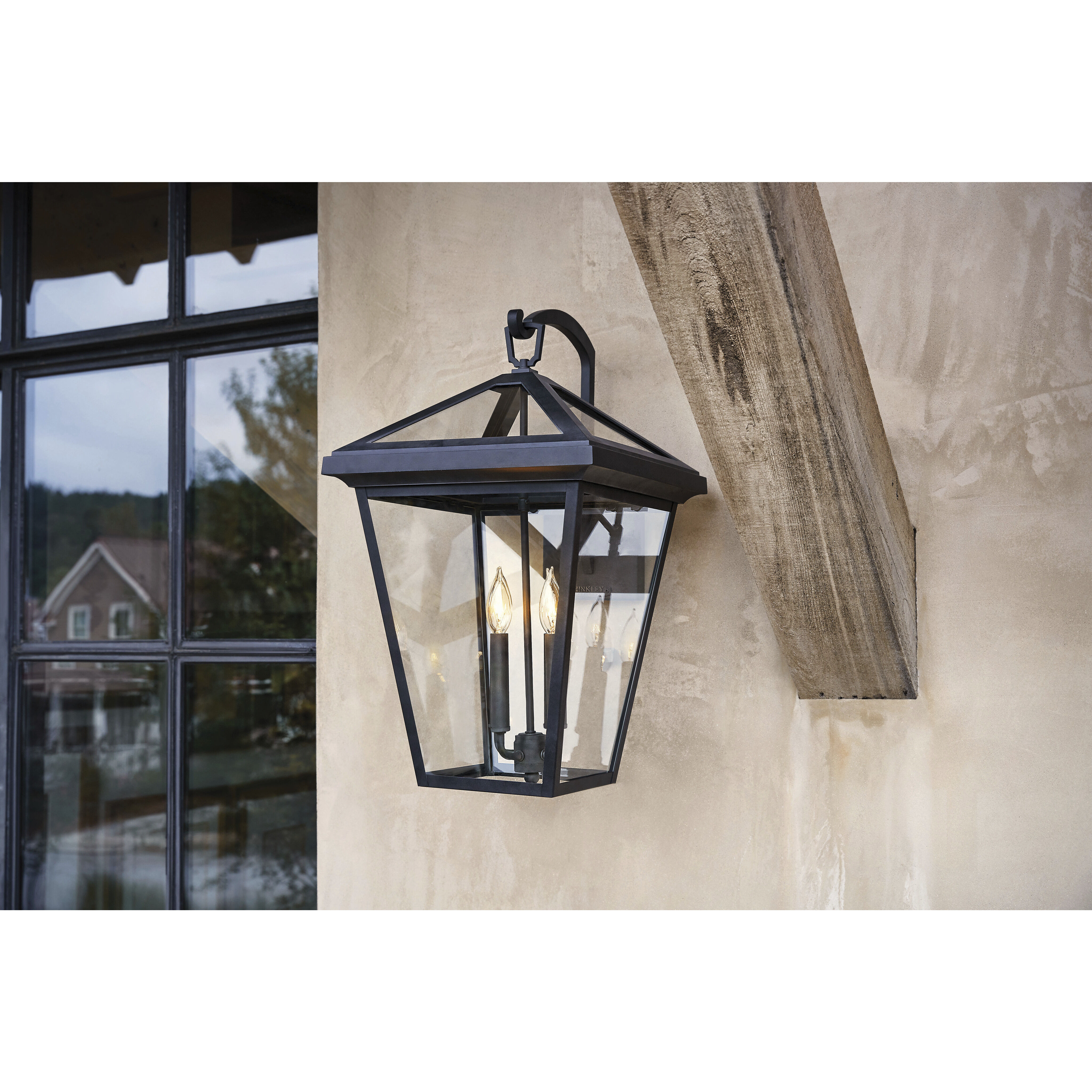 Estate Series Alford Place Outdoor Wall Mount Lantern in Oil Rubbed Bronze, Non-LED, Extra Large