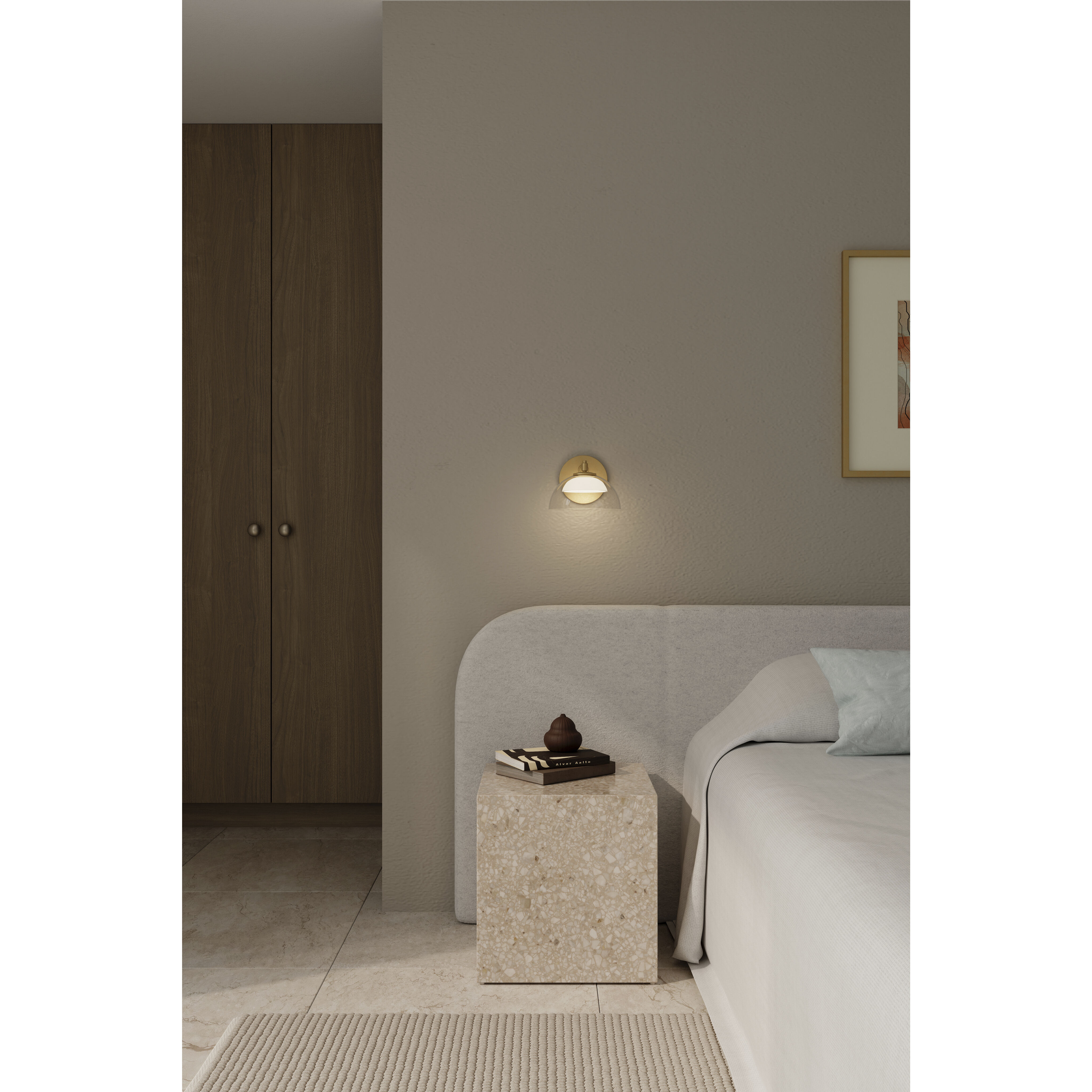 Halwynd LED 7.25 inch Legacy Brass Bath Sconce Wall Light