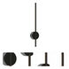 Midnight 1 Light 4.75 inch Black ADA Wall Sconce Wall Light
