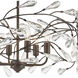 Crislett 6 Light 23 inch Sunglow Bronze Chandelier Ceiling Light