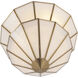 Jaxen 3 Light 17.75 inch Legacy Brass Semi-Flush Mount Ceiling Light