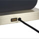 Laurel 30 inch 9 watt Ebony and Weathered Brass Table Lamp Portable Light
