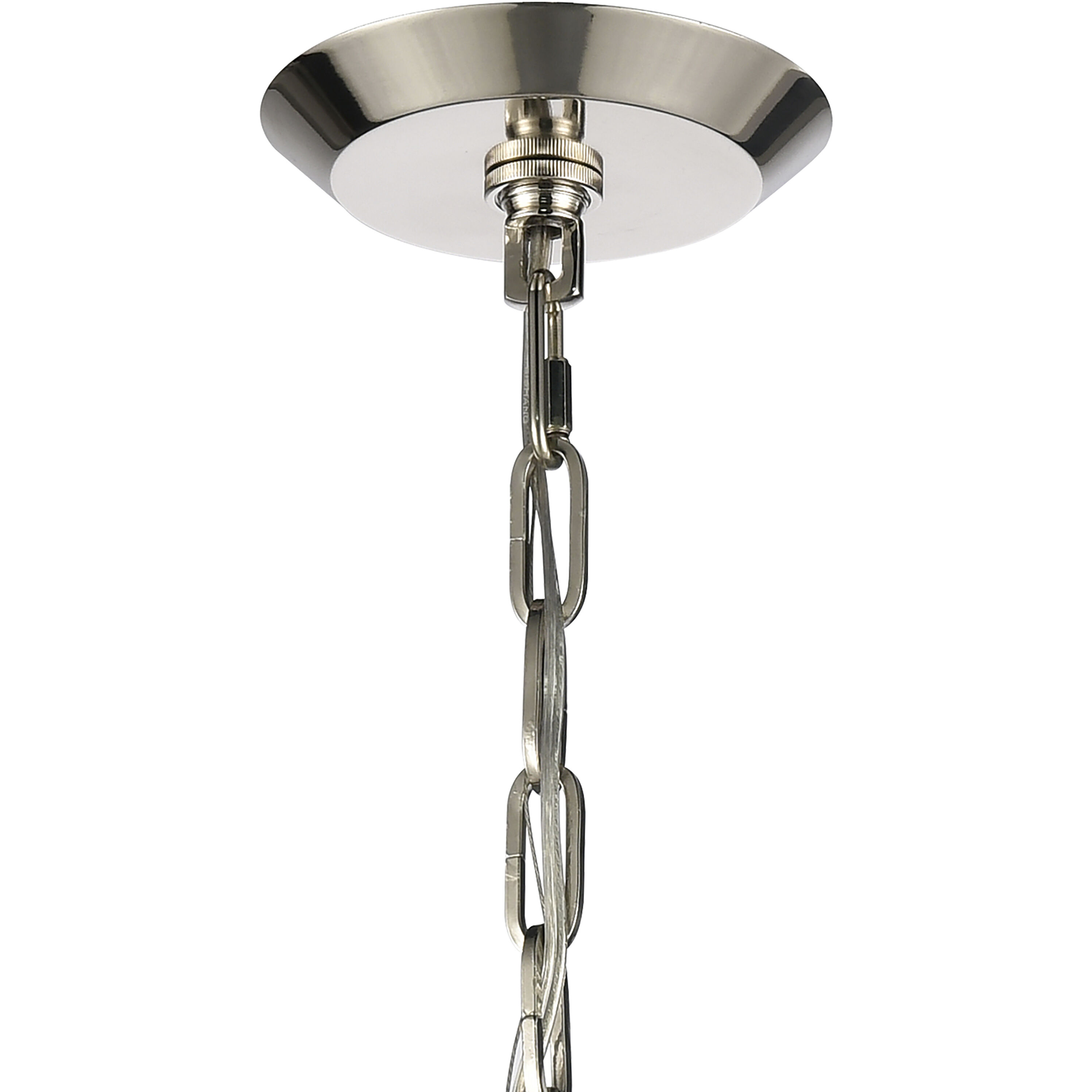 Danique 1 Light 24 inch Polished Nickel with Sunbleached Oak Pendant Ceiling Light