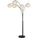 Bloom 86.6 inch 9 watt Black Nickel Arc Floor Lamp Portable Light