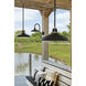 Foundry Classic Outdoor Barn Light in Textured Black, Gooseneck