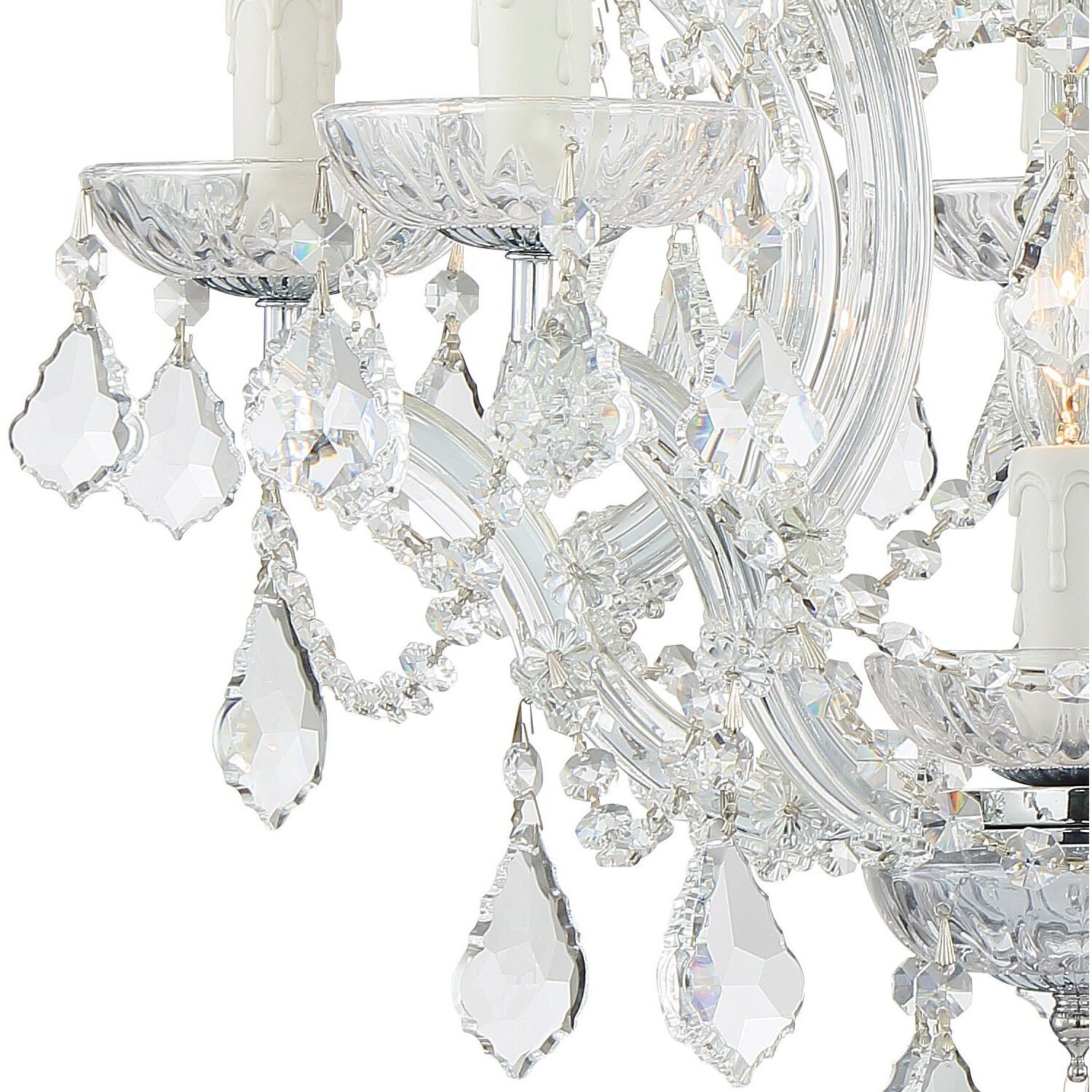 Maria Theresa 6 Light 20 inch Polished Chrome Chandelier Ceiling Light in Clear Hand Cut