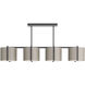 Zachary 4 Light 52 inch Taupe Chandelier Ceiling Light