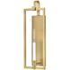 Stassi Sconce Wall Light in Lacquered Brass