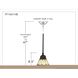 West End 1 Light 6 inch Vintage Bronze Mini Pendant Ceiling Light, Naturals
