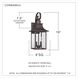 Chancellor 2 Light 19 inch Copper Bronze Outdoor Wall Lantern
