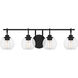 Winston 4 Light 32 inch Matte Black Bath Light Wall Light, Extra Large