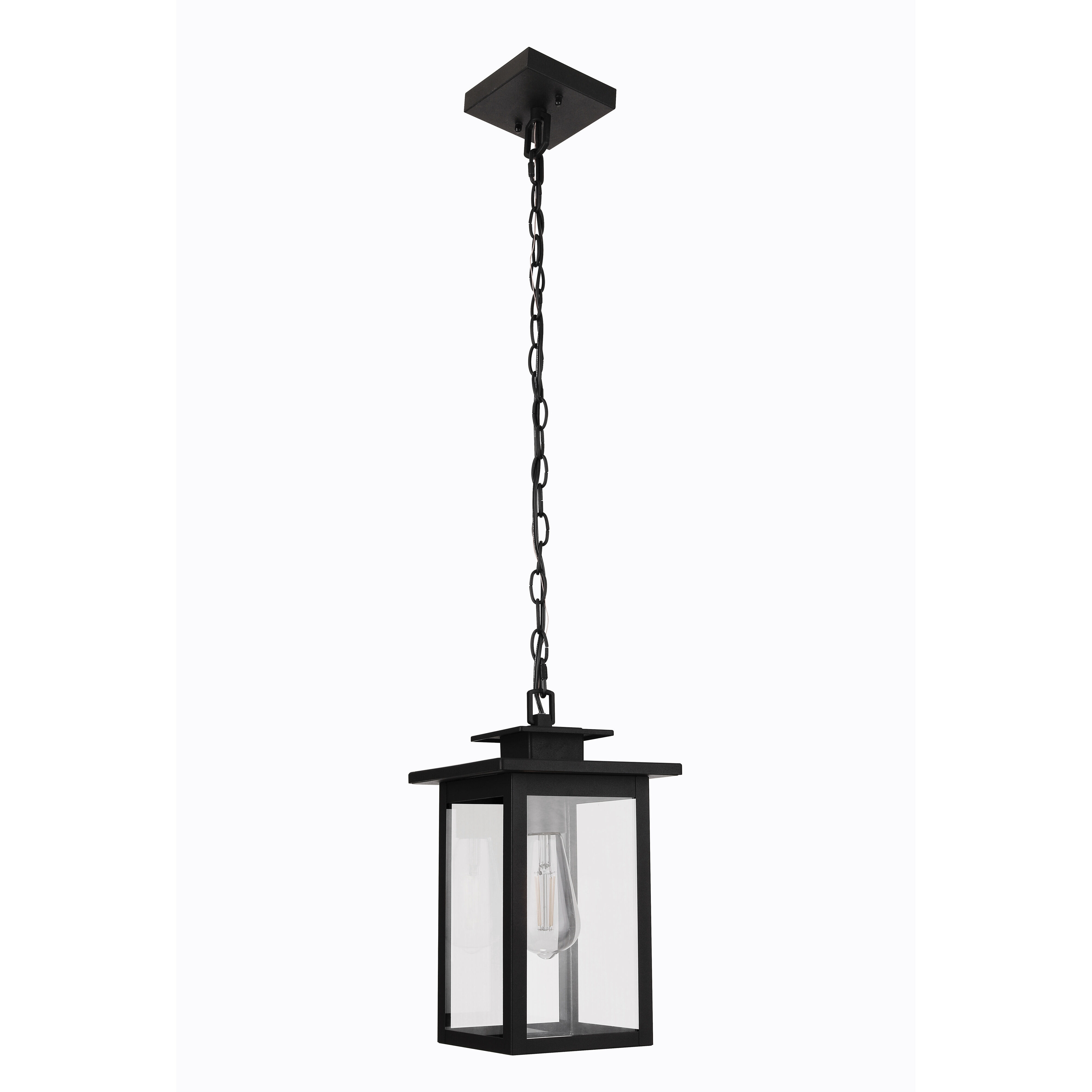 Rock Creek 1 Light 7.5 inch Textured Black Outdoor Pendant