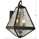 Glacier 2 Light 11 inch Black Charcoal Sconce Wall Light in Water