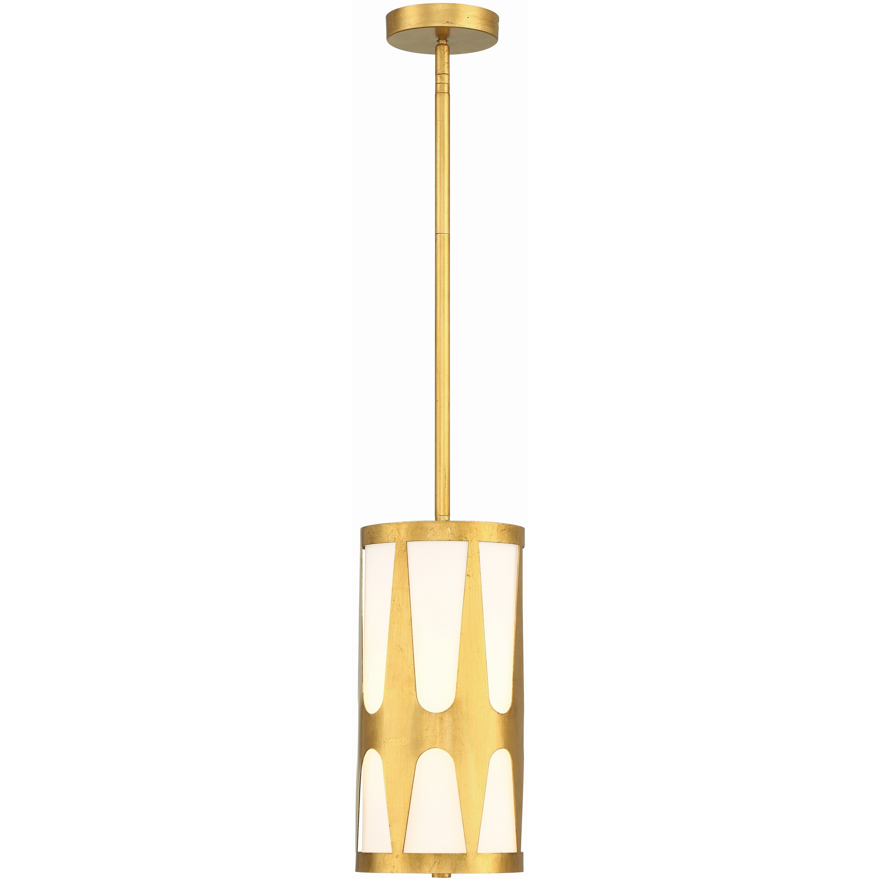 Royston 1 Light 7 inch Antique Gold Mini Pendant Ceiling Light