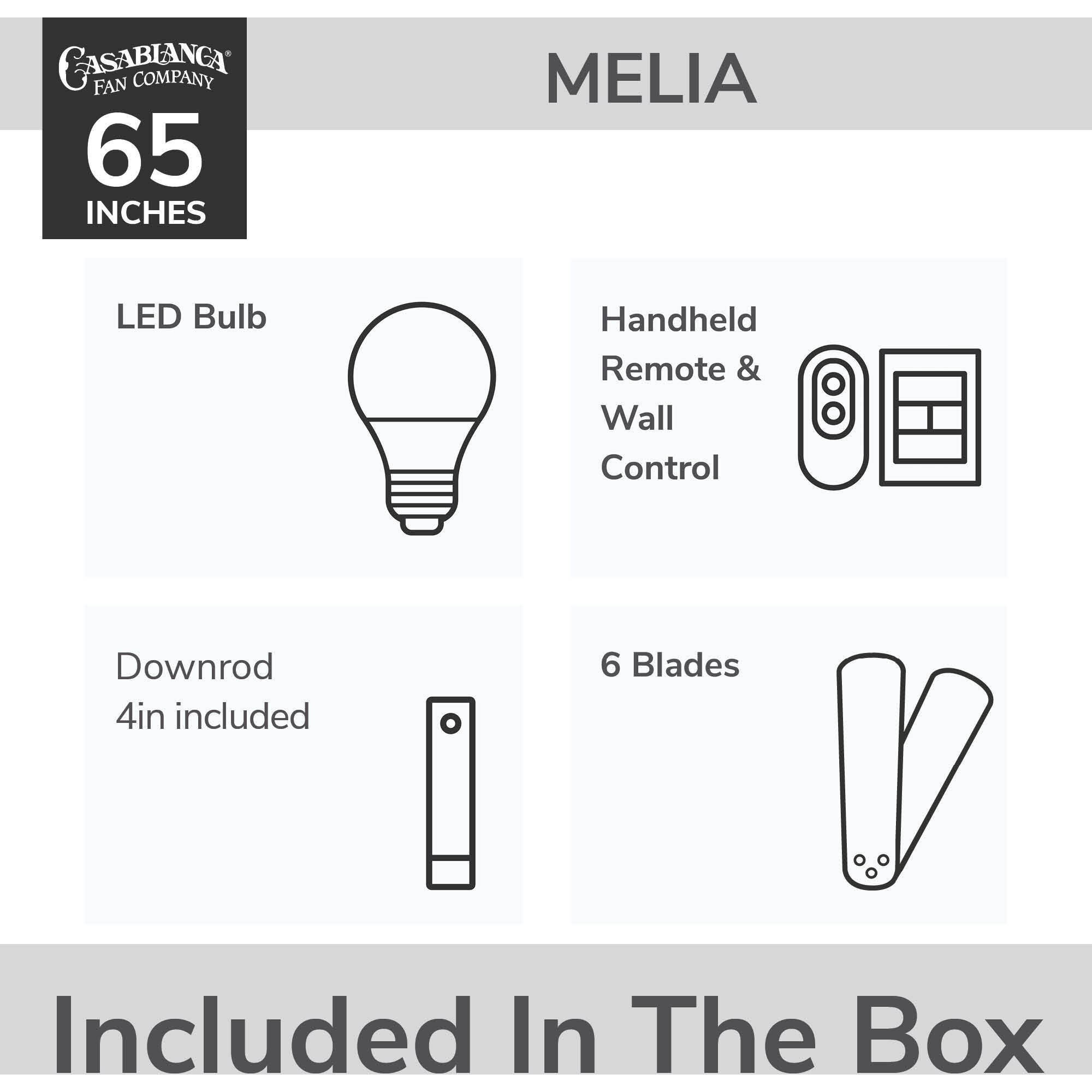 Melia 65 inch Fresh White with White Washed Oak Blades Outdoor Ceiling Fan
