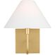 Drew & Jonathan Scott Eldon 1 Light Satin Brass Sconce Wall Light