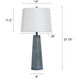 Conical 31.5 inch 150.00 watt Denim Washed Table Lamp Portable Light