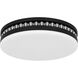 Carey LED 16 inch Matte Black Flush Mount Ceiling Light, Medium