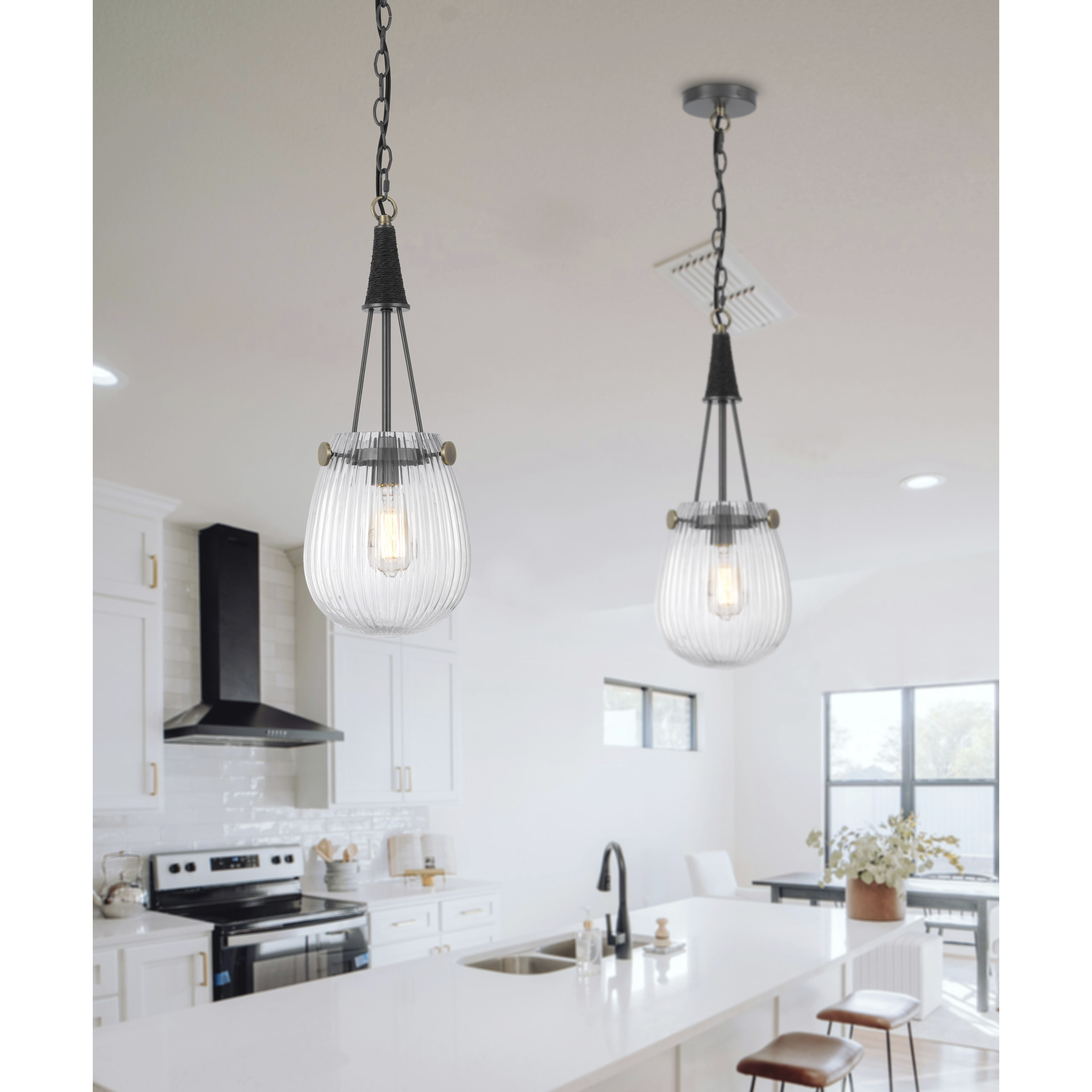 Cordoba 1 Light 8.25 inch Iron Grey and Antique Brass Pendant Ceiling Light