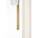 Barbara Barry Windchime LED 17.25 inch Soft Brass Chandelier Ceiling Light