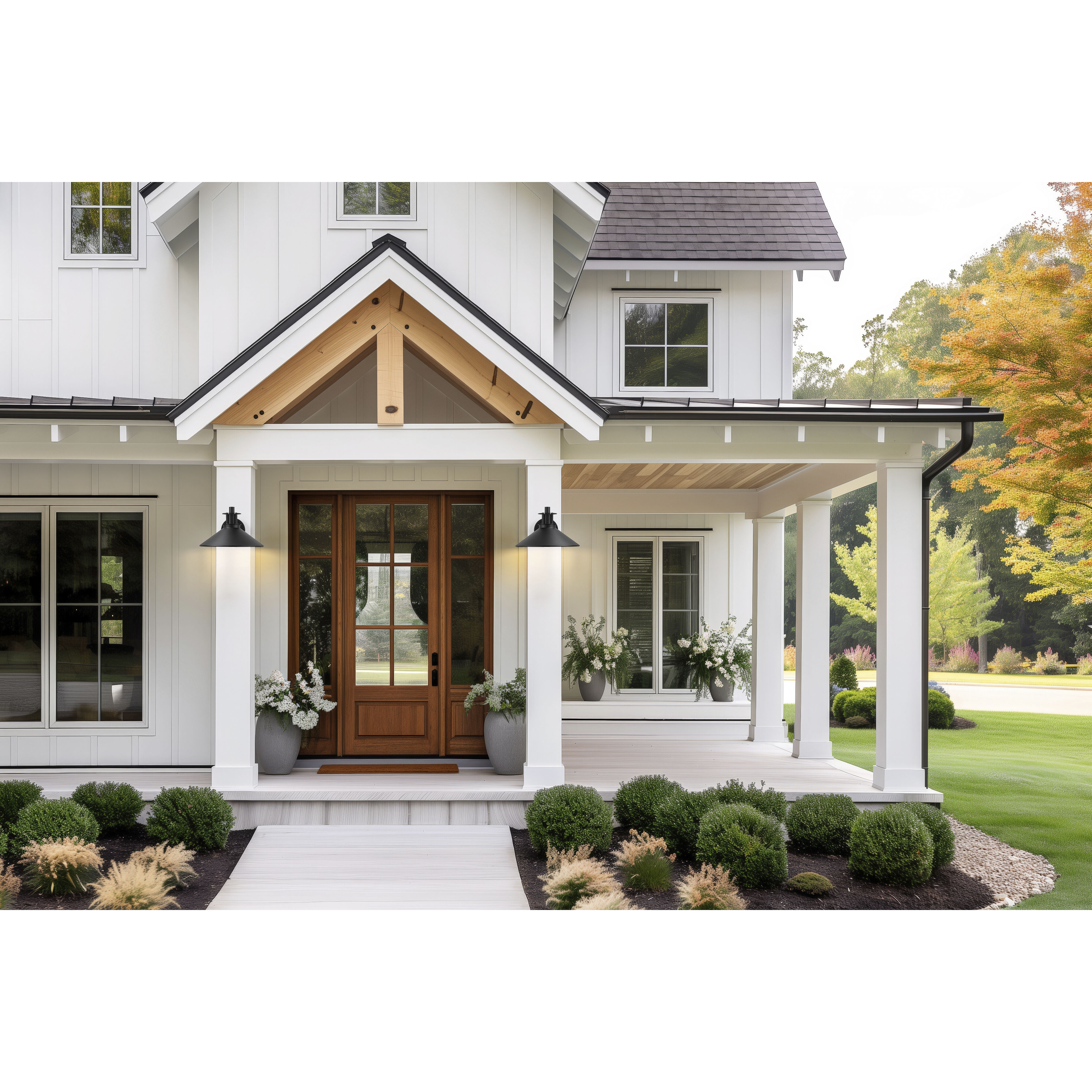 RLM 1 Light 7.25 inch Sand Black Outdoor Wall Light