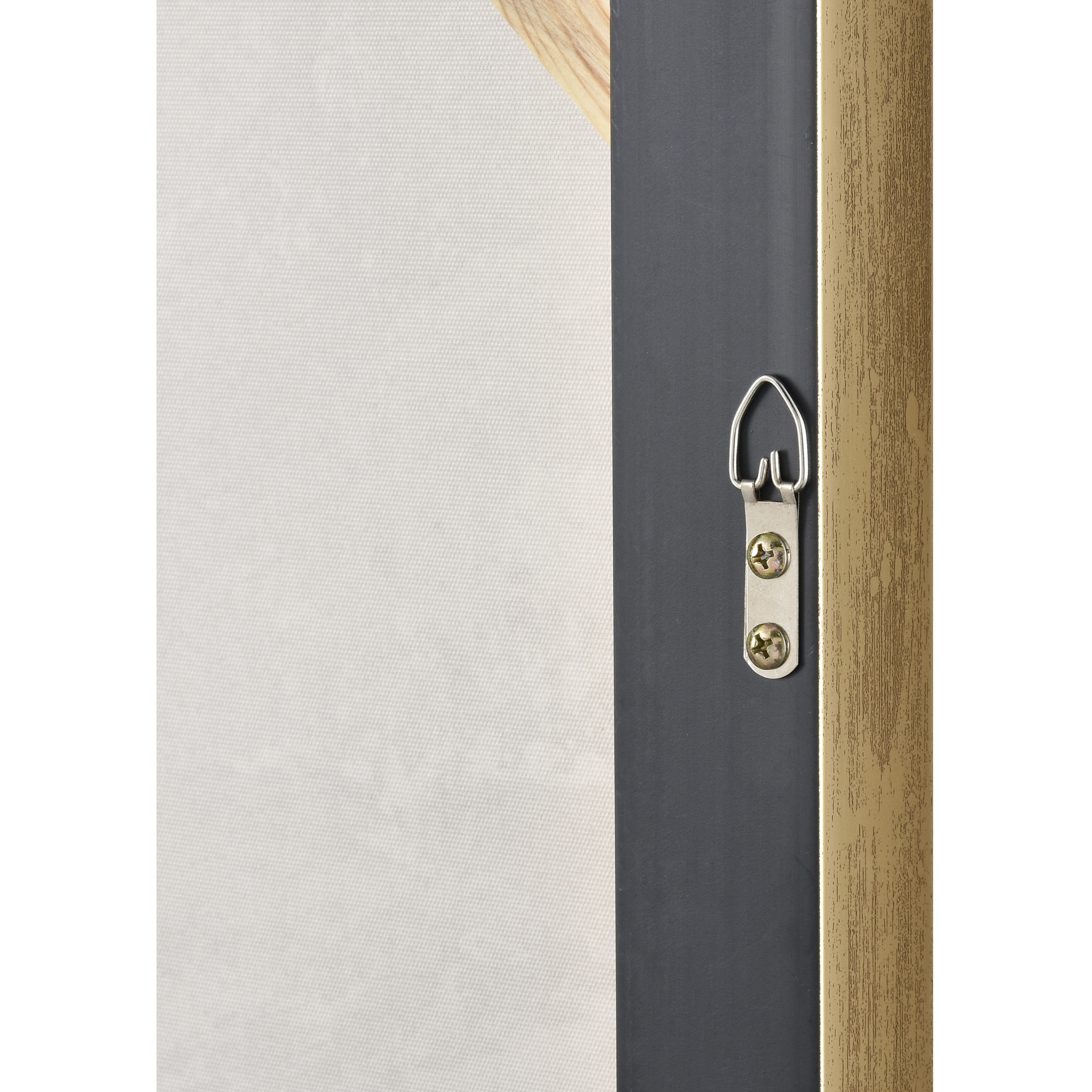 Bowie Bloom I Gray with Gold Framed Wall Art