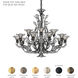 Rivendell 16 Light Heirloom Bronze Chandelier Ceiling Light