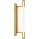 Aizen LED 6 inch Soft Brass Wall Sconce Wall Light