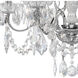 Century 6 Light 21 inch Polished Silver Chandelier Ceiling Light