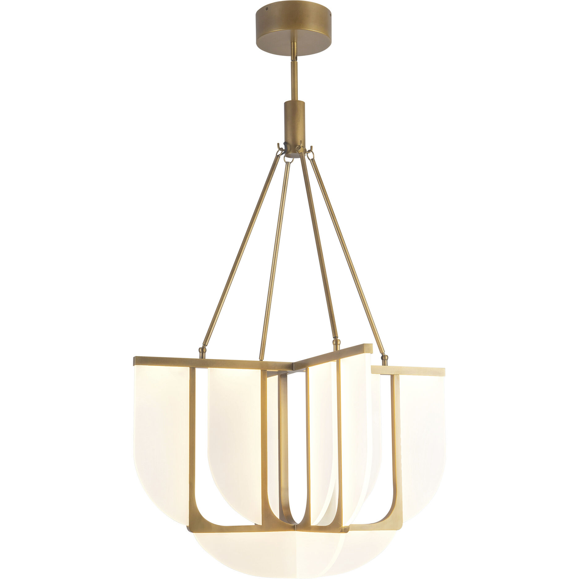 Anders 30 inch Vintage Brass Chandelier Ceiling Light