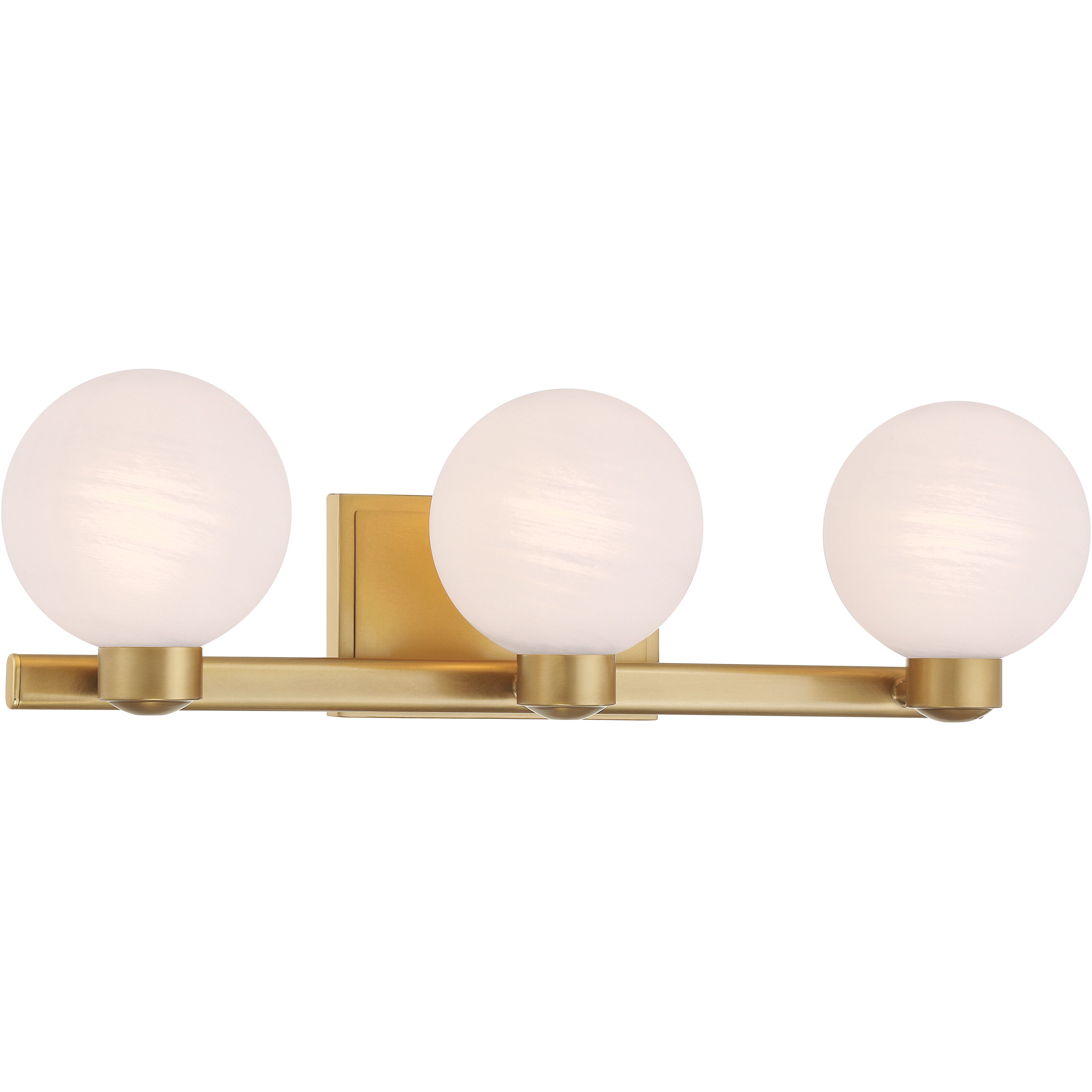 Mooncrest 3 Light 25 inch Legacy Brass Vanity Light Wall Light