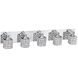 Shimera 10 Light 36 inch Chrome Vanity Light Wall Light in 5